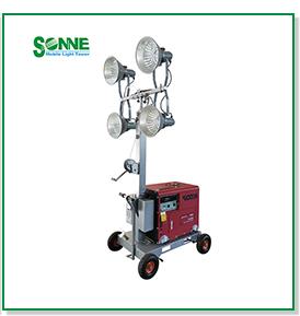 5m Height Hand Push Portable Mobile Work Light